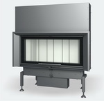 Trend V 12 Номинална мощност 9-15 kW, размери - 1225/560 mm, диаметър на димоотвода - Ф250 mm, ефективност - 80%.